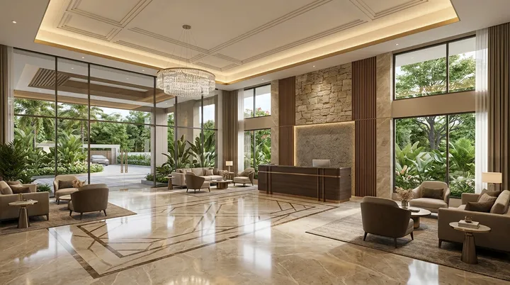 Lobby of Casagrand Kumbalgodu